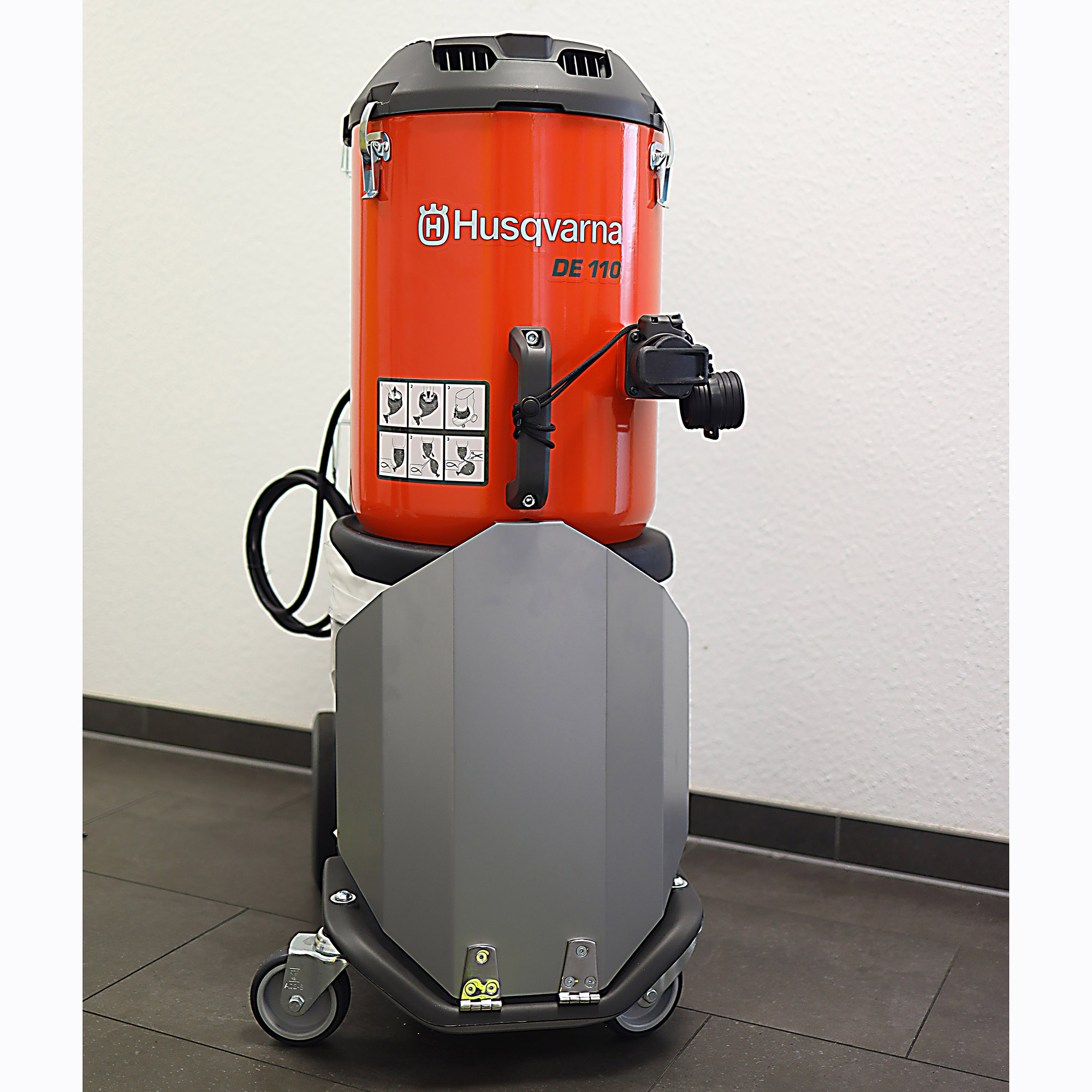 Husqvarna DE110 H-Klasse Staubsauger mit Longopackschutz