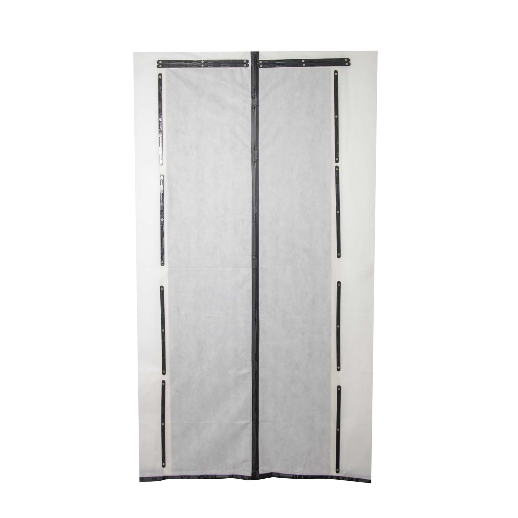 Vlies Staubschutztür mit Magnetstreifenverschluss 210 x 110