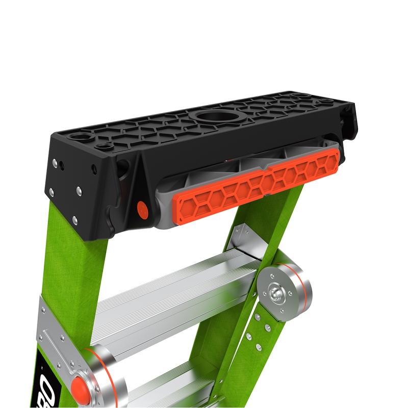 KING KOMBO 3-in-1 Fiberglasleiter mit Wall Pad Detail