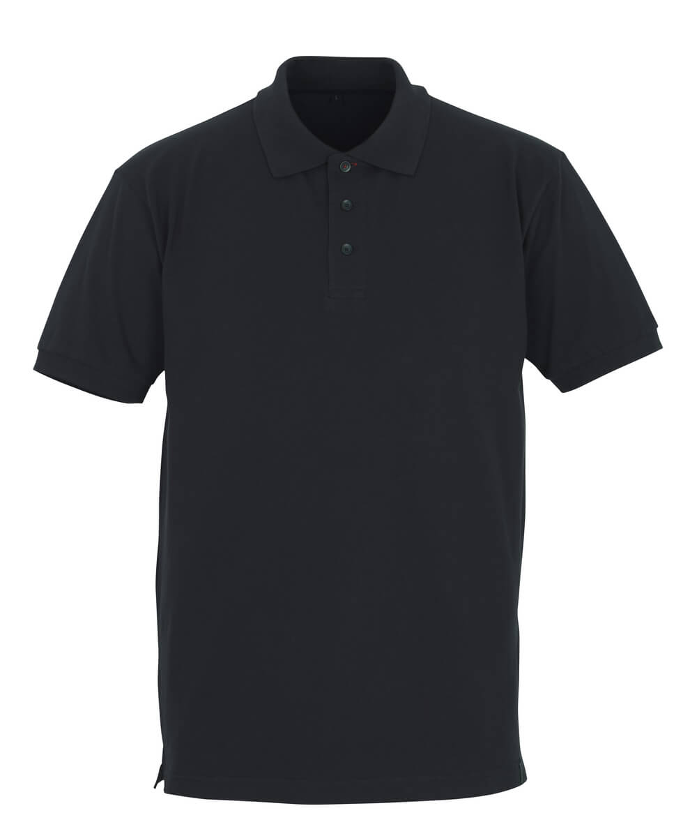 MASCOT® Soroni CROSSOVER Polo-Shirt in Schwarzblau, Größe 2XL, funktionelles Arbeitsbekleidungs-Poloshirt mit kurzer Knopfleiste