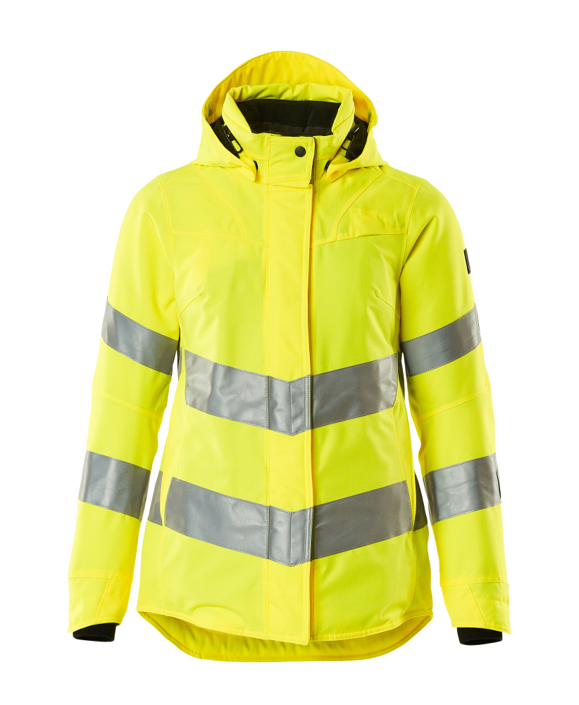 MASCOT® SAFE SUPREME zweifarbige Winterwarnschutzjacke in Hi-Vis Gelb, Damenpassform 2XL mit reflektierenden Streifen vorne
