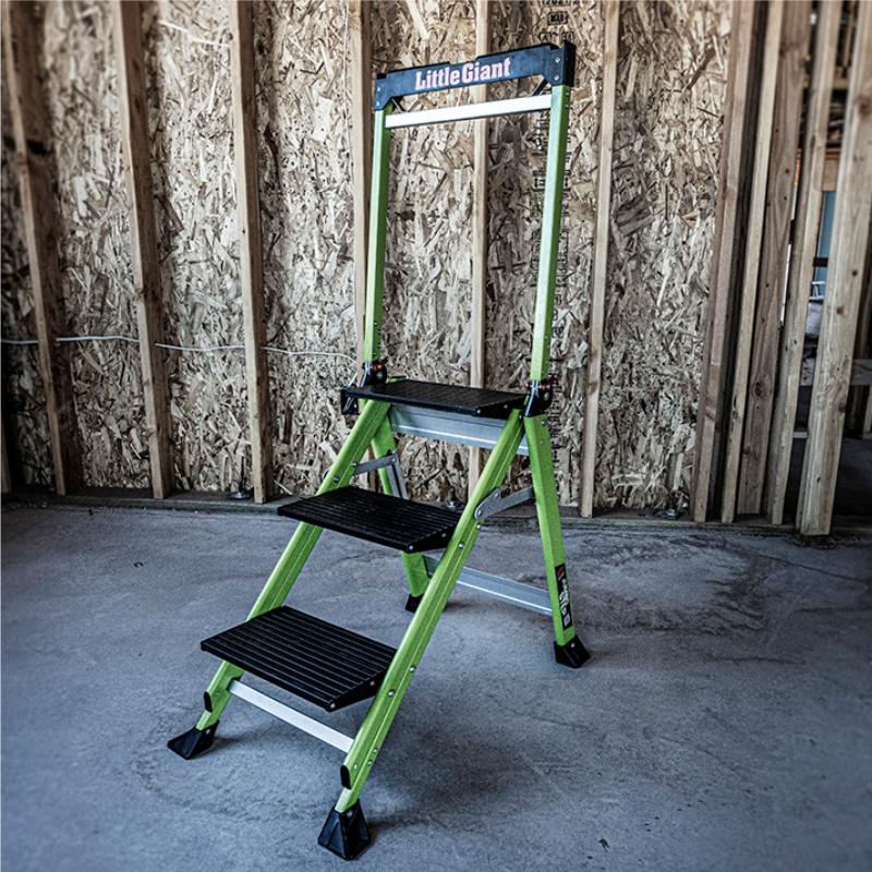 JUMBO STEP PRO Klapptreppe 3 Stufen aus Fiberglas