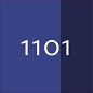 Grafische Darstellung der Hausnummer 1101 in weißer Schrift auf zweifarbig blauem Hintergrund