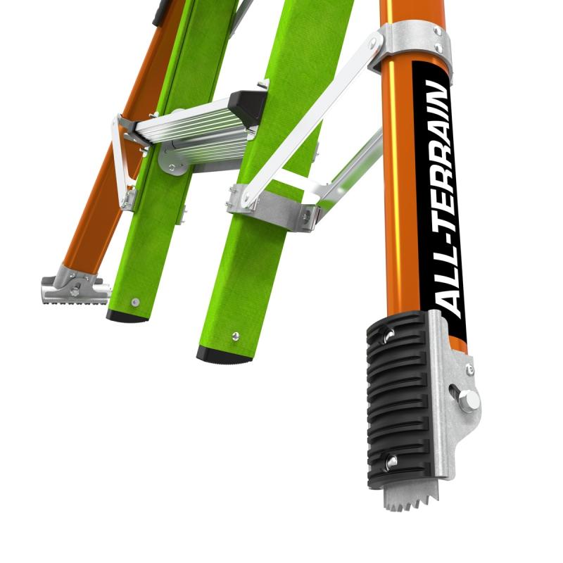 CONQUEST 2.0 All-Terrain Fiberglas-Teleskopleiter, Detail