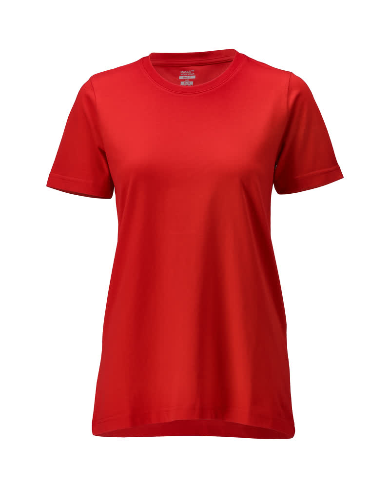 MASCOT® CROSSOVER T-Shirt für Damen in Verkehrsrot, Arbeitsbekleidung mit Damenpassform, Größe 2XLONE