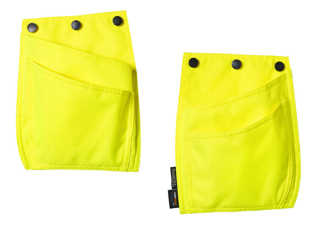 MASCOT® COMPLETE Hängetaschen in Hi-vis Gelb ONE, zwei abnehmbare Zubehör-Taschen mit Druckknöpfen für zusätzliche Aufbewahrung an Arbeitskleidung