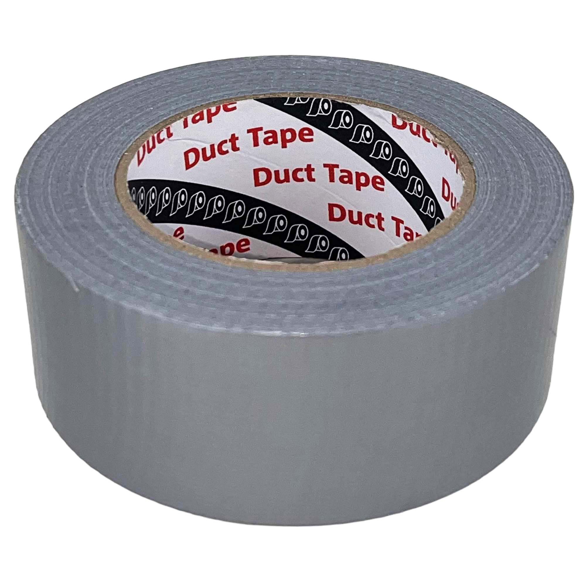 Rolle Zero Dust Duct Tape Gewebe-Klebeband, PE-beschichtet, grau, 48 mm x 50 m, reißfest, wasserabweisend und stark haftend für Abdichten, Fixieren und Reparieren