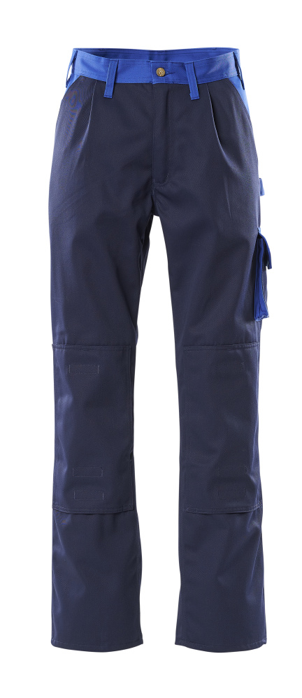 MASCOT® Torino IMAGE Arbeitshose mit Knietaschen, zweifarbige Arbeitsbekleidung in Marine/Kornblau, robuste Bundhose Größe 82C42