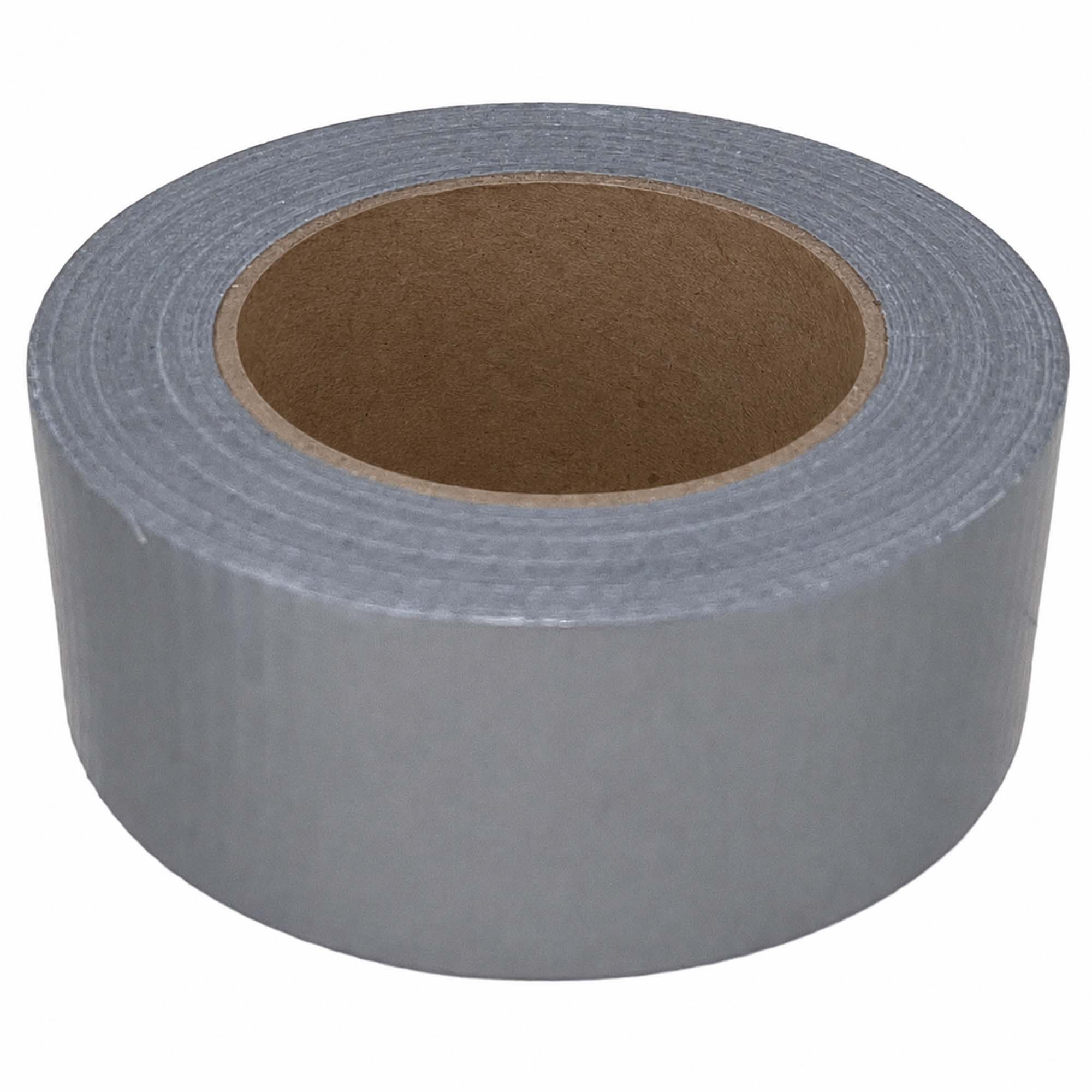 Graue Rolle Zero Dust Duct Tape, PE-beschichtetes Gewebe-Klebeband 50 mm x 50 m, reißfest und wasserabweisend zum Abdichten, Fixieren und Reparieren