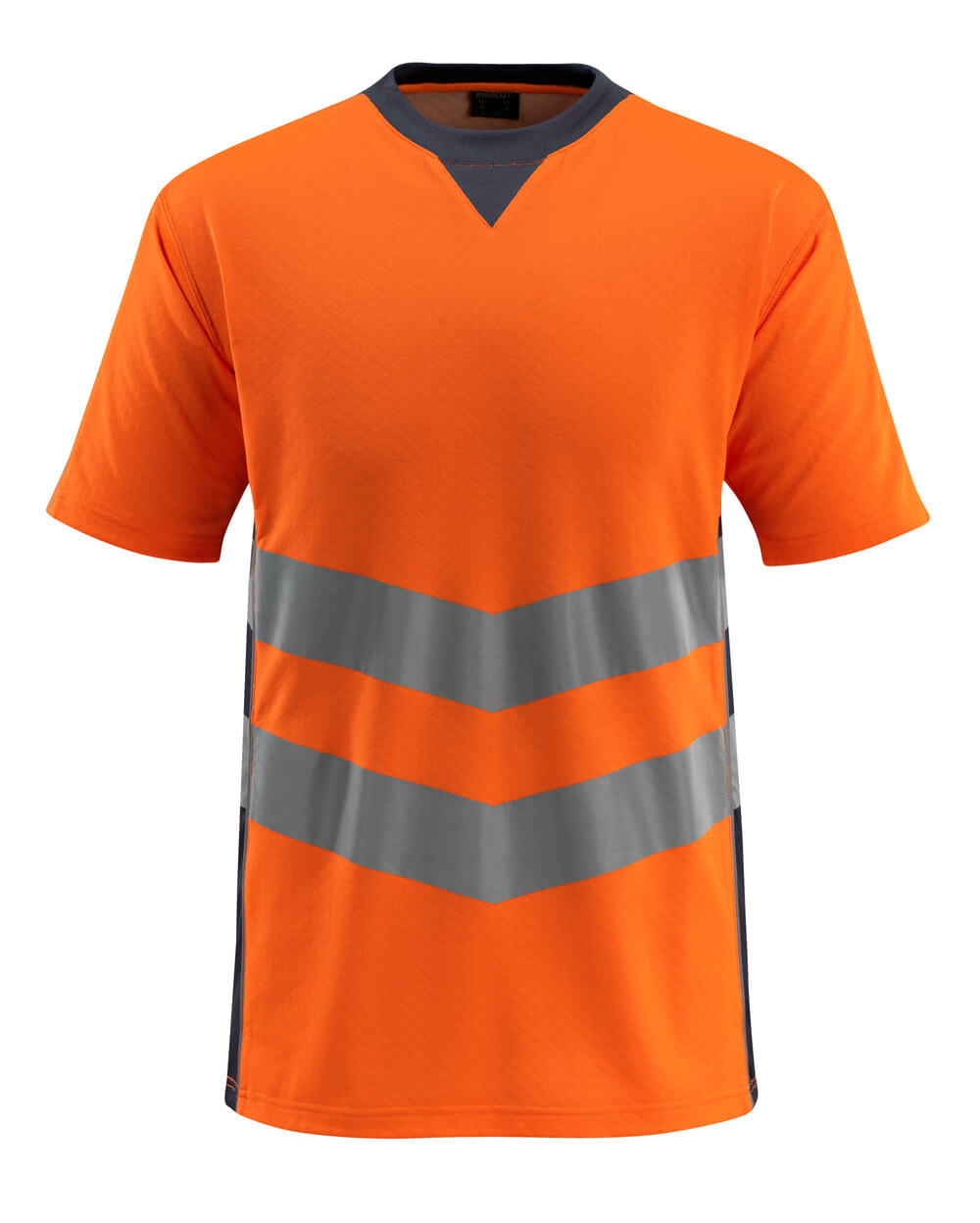MASCOT® Sandwell SAFE SUPREME T-Shirt in fluoreszierendem Orange mit schrägen Reflexstreifen, moderner Passform und atmungsaktiver Netzventilation unter den Armen