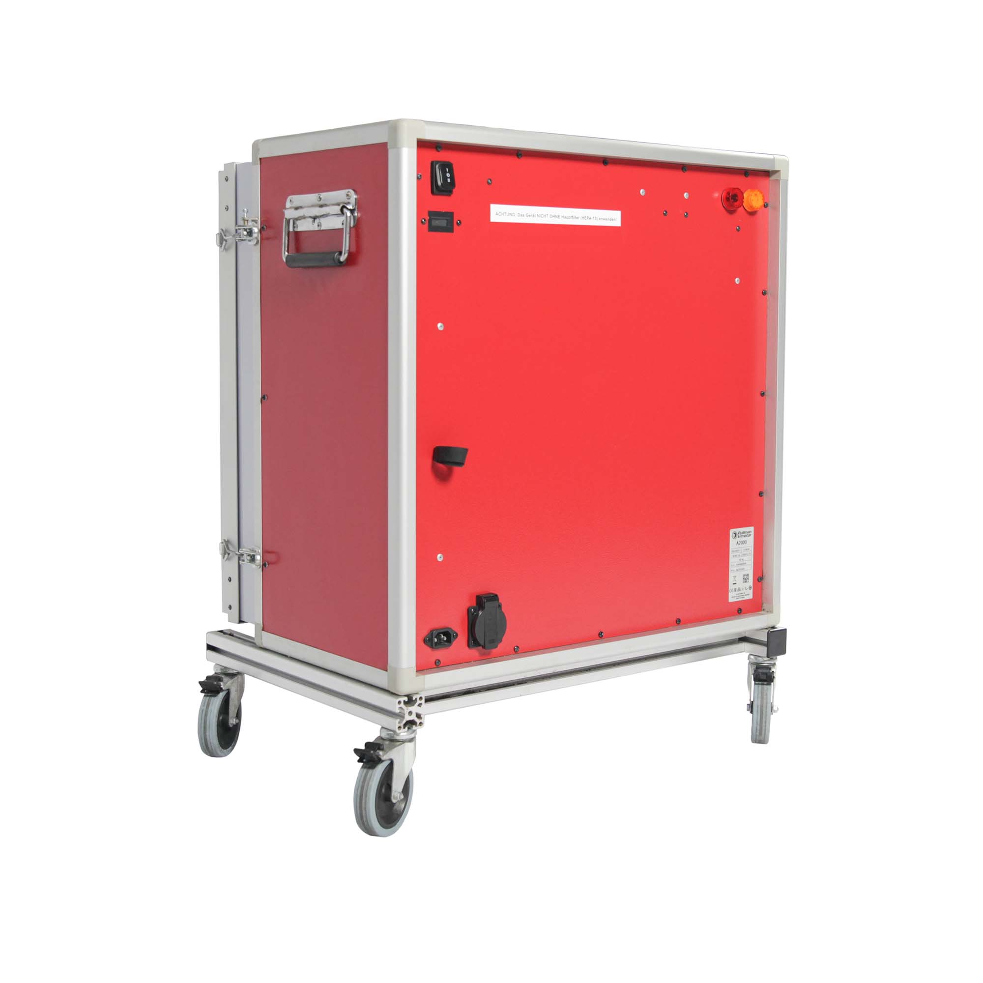 Bau-Luftreiniger Pullman Ermator A2000 mit HEPA 13 auf Rolle