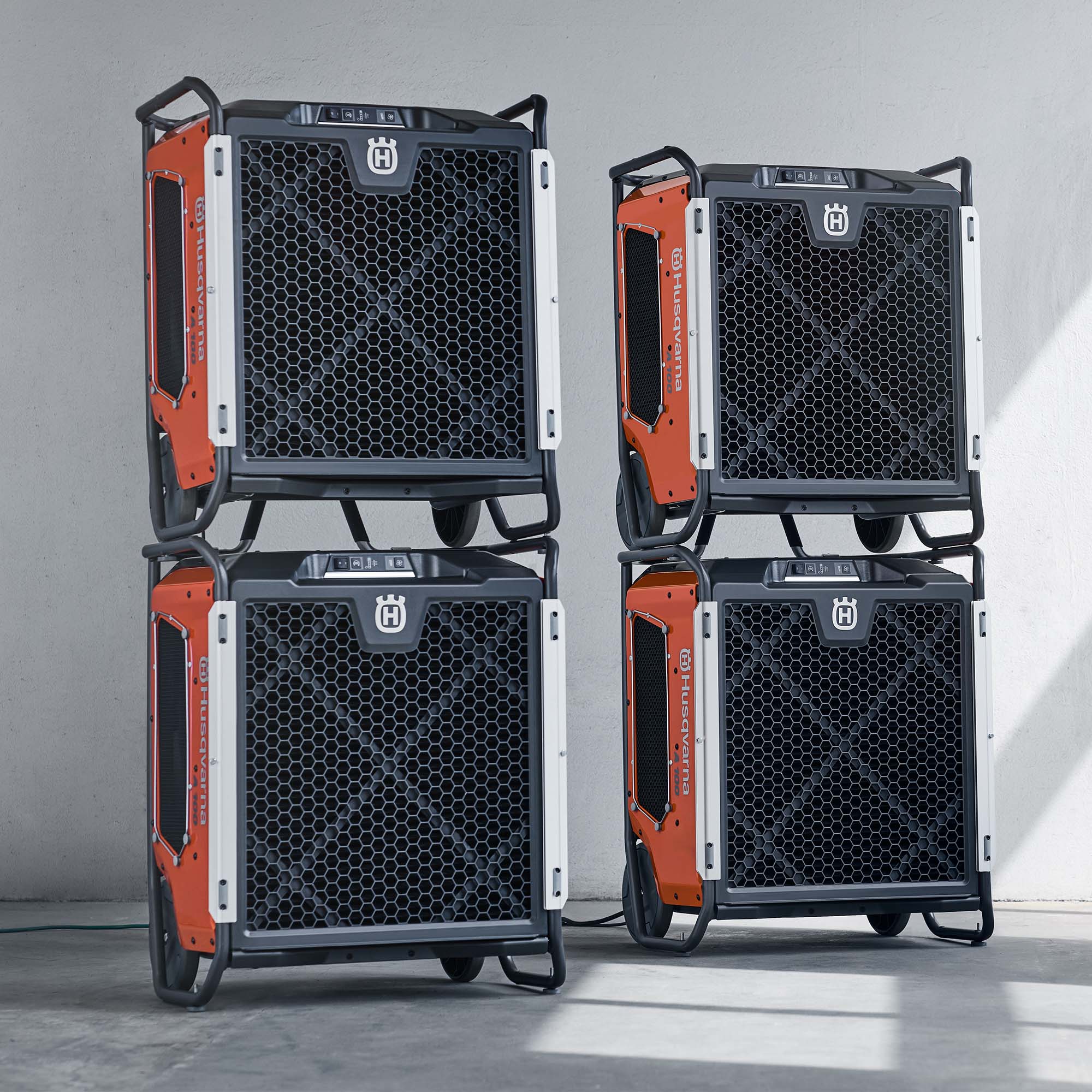 Husqvarna A100 Bau-Luftreiniger Set mit Adapter und 6 m Schl